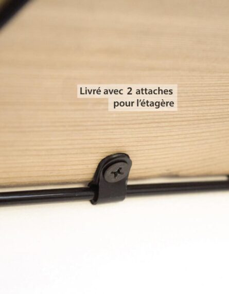 Attache-étagère-murale