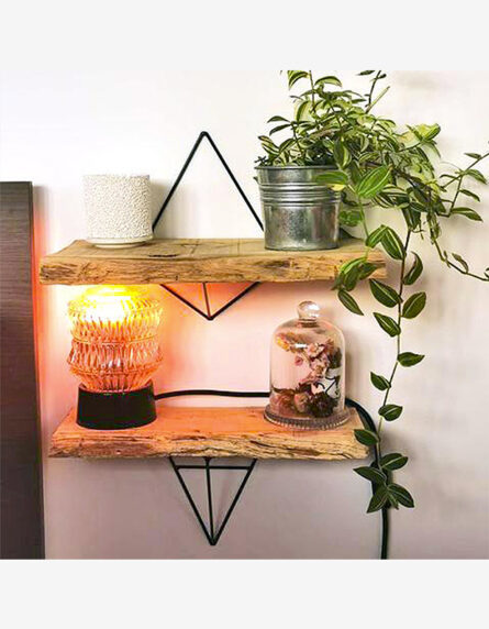 Équerre-étagère-triangle-tendance-set-équerres-étagère-murale-design-acier-ref-BF06-couleur-noir