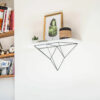 Support d'étagère mural géométrique moderne - YPE04 largeur 50 cm