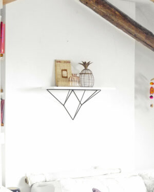 Support d'étagère mural géométrique moderne - YPE04 largeur 50 cm