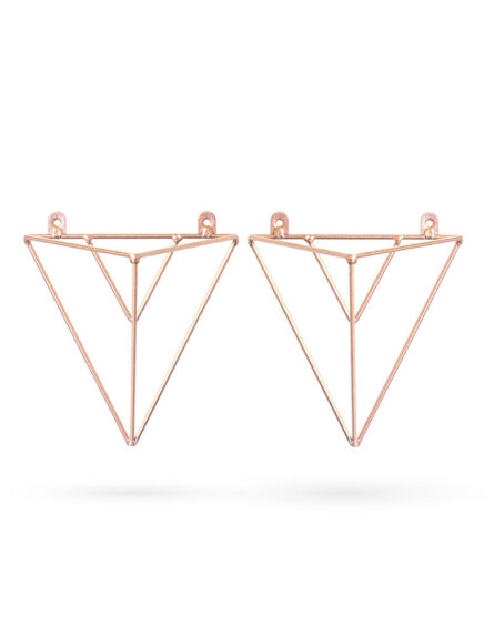 Étagère-design-triangle-lot-de-2-supports-BF13-Couleur-cuivré-01